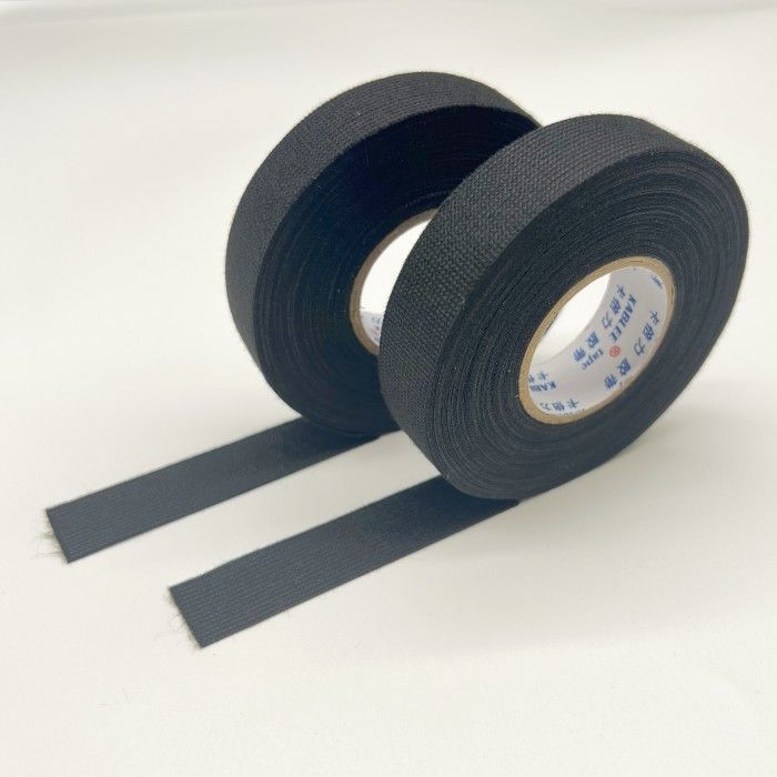 Noise Damping Fleece Wiring Tape Tahan Lama Warna Hitam Lebar 25mm 32mm 38mm