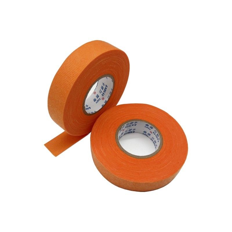 Non Woven Fabric Fleece Wiring Tape Warna Oranye Untuk Teknik Otomotif