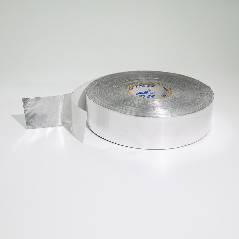 Acrylic Tahan Panas Self Adhesive Aluminium Foil Tape 25M Panjang Warna Perak