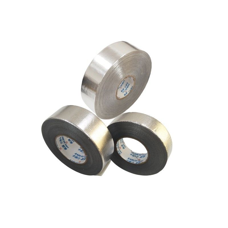 Warna Silver Aluminium Foil Tape Acrylic Adhesive Adhesive Ketebalan 0.1mm