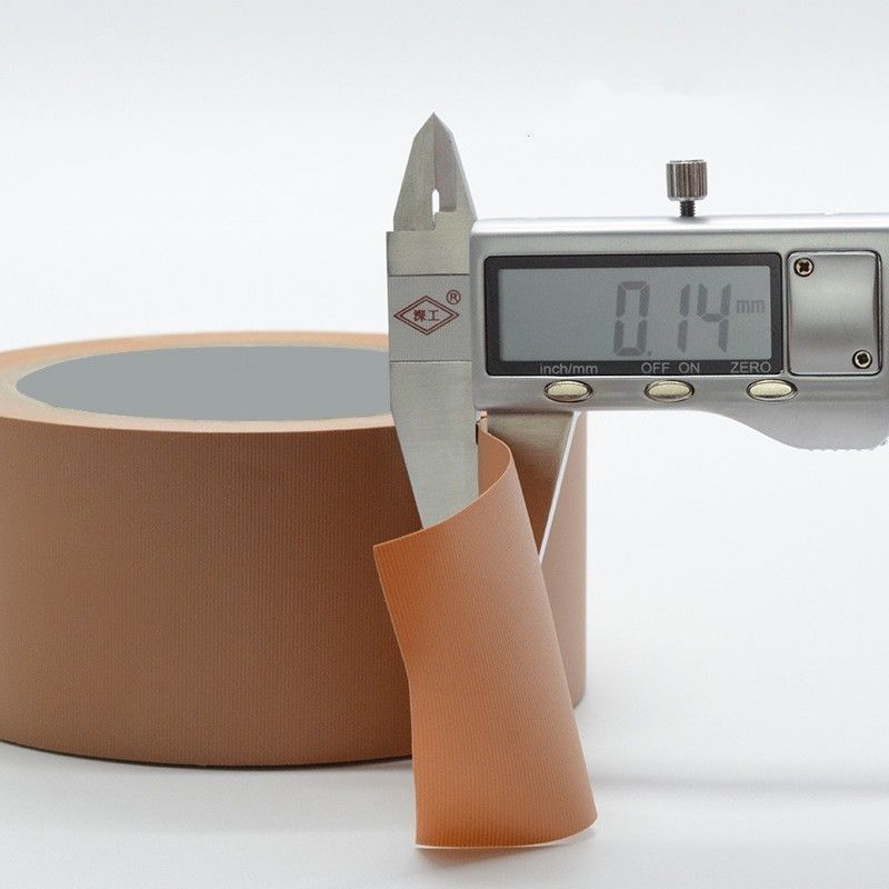 Warna Coklat Easy Tear PVC Tape Rubber Adhesive 22M Tahan Air Untuk Penyegelan