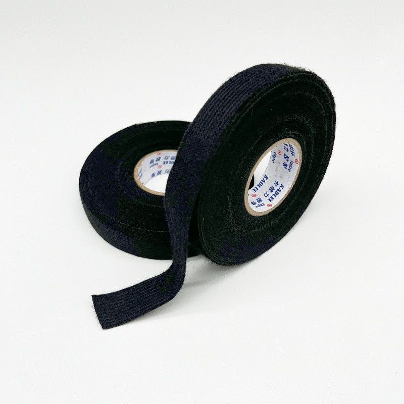 Profesional Full Black T58 Non-woven Material Kain Fleece Wiring Tape untuk Kabel Wire Harness