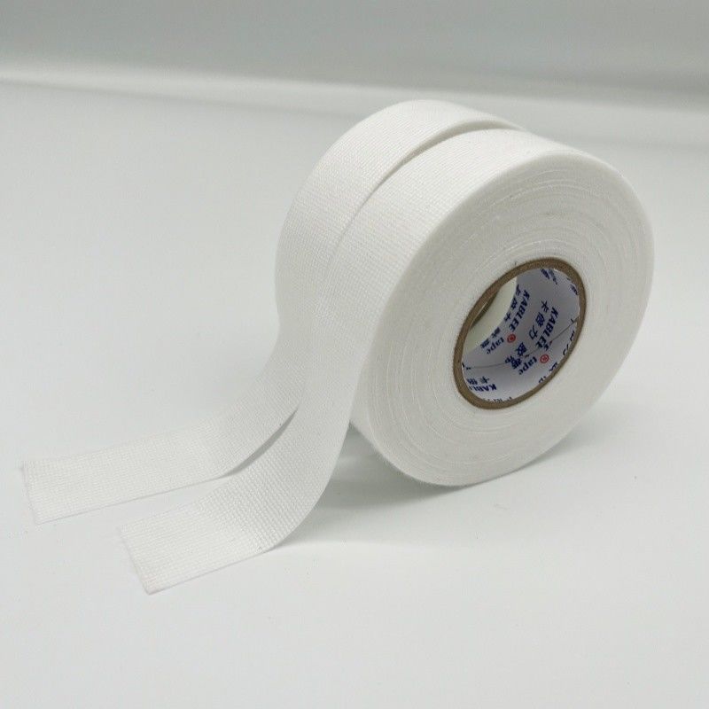 19mm Fleece Wiring Tape Good Abrasion Resistance Warna Hitam untuk Otomotif dan Isolasi Listrik Kabel