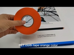 2.5N/CM Wire Harness Cloth Tape Acrylates Copolymer Adhesive Orange Color